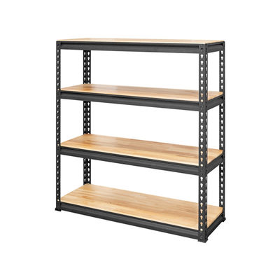Office Style Boltless Garage Shelving with 5 Shelves and White Laminate ...